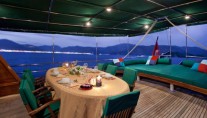 Gulet S DOGU -  Aft Deck Dining